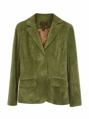 Vintage Danier Olive Green Suede Blazer Jacket
